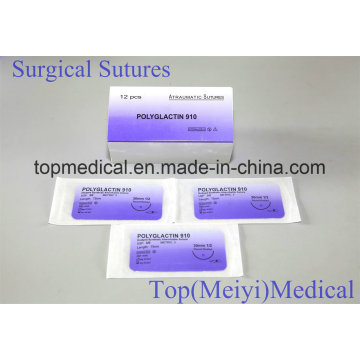 Suture chirurgicale / Suture avec aiguille Suture absorbable Polyglactine 910